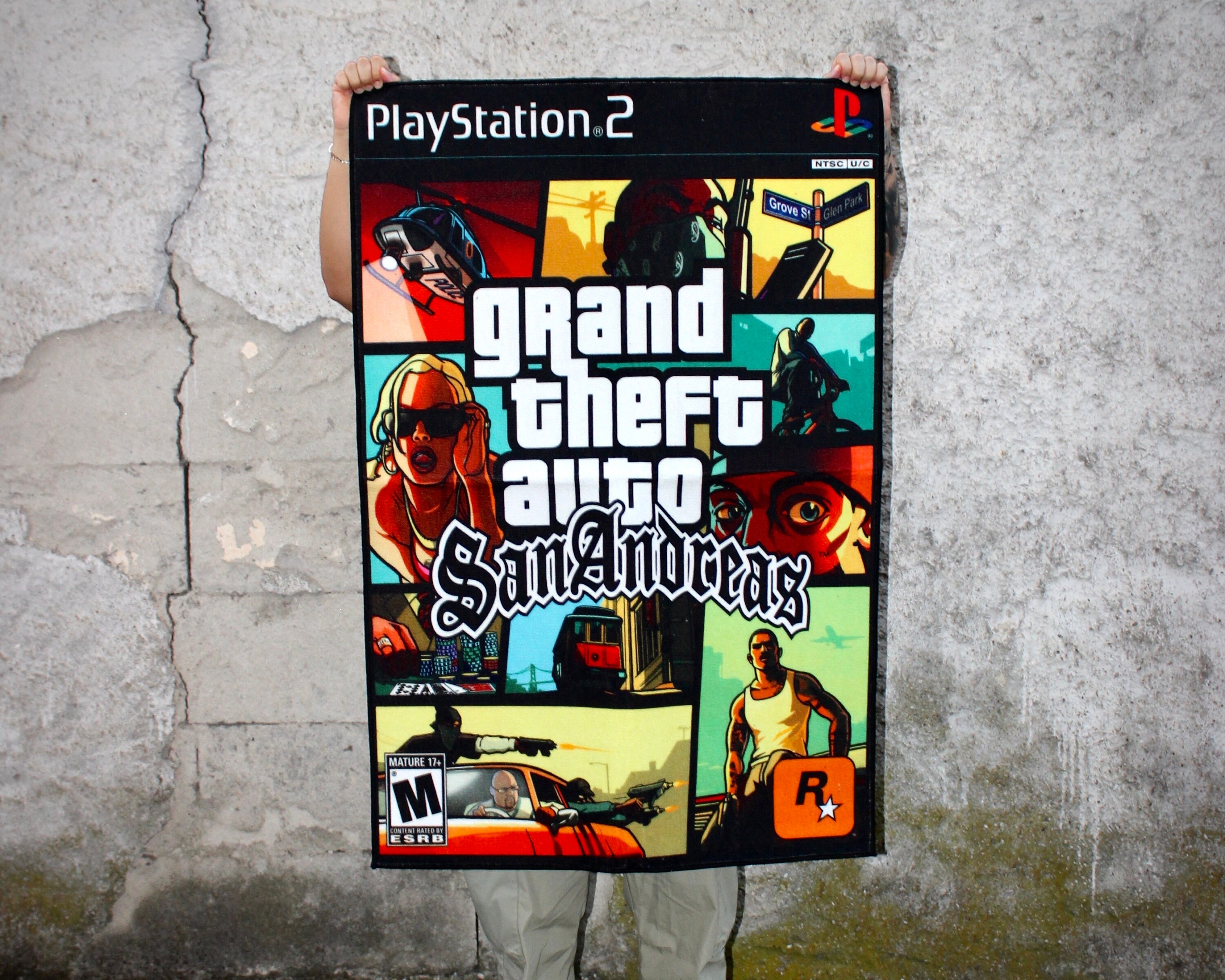 Grand Theft Auto San Andreas Rug GTA SA PS2 Videogame - Etsy