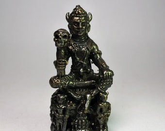 Phraya Yommarat Lord Yama Yamaraja Hindu god of Death and Justice protection miniature figurine talisman 060