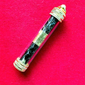 Takrud Python Skin Takrud Puchong Mahalap by Kruba Baeng attract big wealth good fortune sacred Thai amulet 079