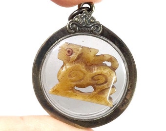 Rare Old Singha LP Derm Wat Nong Pho strongly powerful protection ward off black spirit Thai Buddha amulet pendant 081