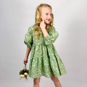 Girl Dress Pattern Sewing Pattern Girl dress PDF pattern 9m-14 year