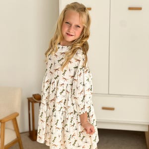 fitted lace wedding dress 2025 Spring Girls Short Velvet Flower Girl Dress Elegant Formal Dress Lantern Long Sleeves Girls Birthday Party Dress, Silver / 4 main image 0