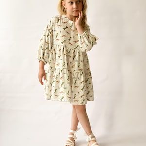PDF Mädchen Kleid Schnittmuster 9m-6 Jahr