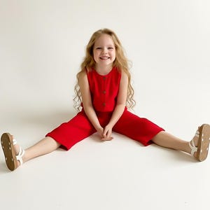 PDF Sewing Pattern Jumpsuit for kids 2-5 years Relaxed Fit Straight Silhouette