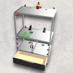 3D Printer Rack V2 Aluminum Extrusion 3D Modeled Design Build Plan - Etsy