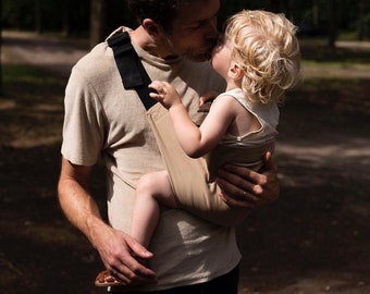 Porte-bébé, porte-bébé, porte-hanche pour tout-petits pouvant contenir jusqu'à 20 kg, cadeau original pour bébé, porte-bébé de voyage en chambre d'enfant, porte-bébé en coton léger