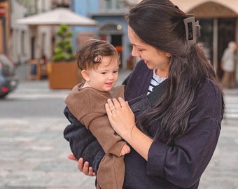 Portabebés, portabebés ligero, portabebés para niños pequeños con capacidad de hasta 20 kg, bolso portabebés de viaje para guardería, portabebés de algodón, portabebés para caminar para niños pequeños