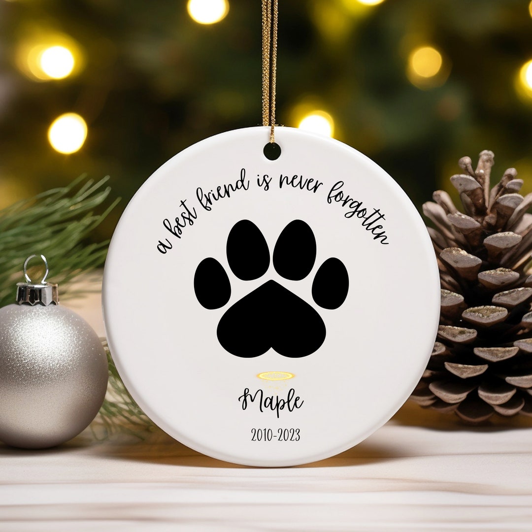 Pet Memorial Christmas Ornament, Dog Memorial Ornament, Personalised Dog Ornament, Personalised