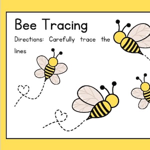 Bee Tracing Worksheet
