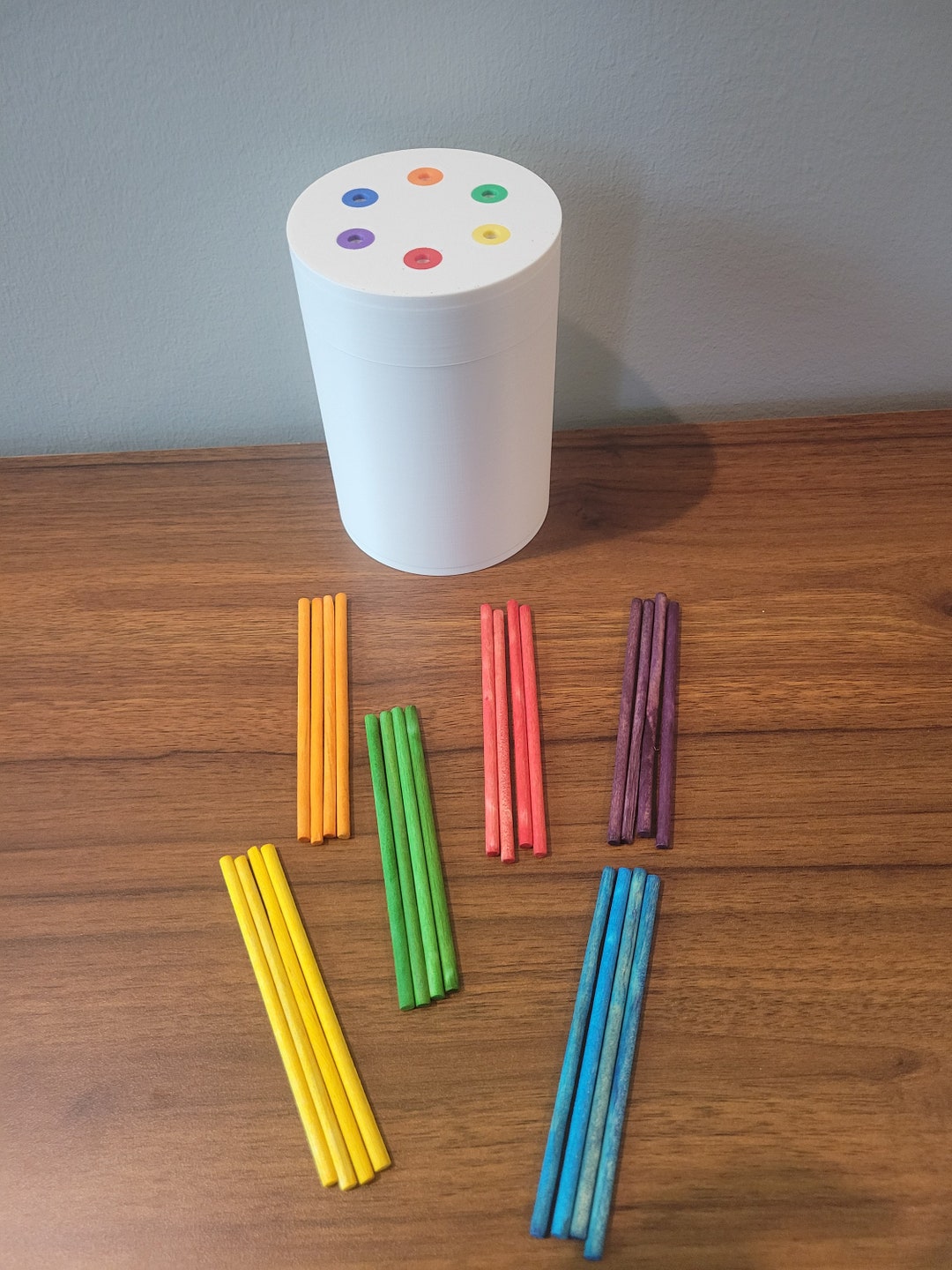 Colored Stick Sorting Activity - Etsy