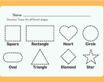 Feuille de calcul Tracer les formes