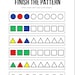 Finish the Pattern Worksheets - Etsy