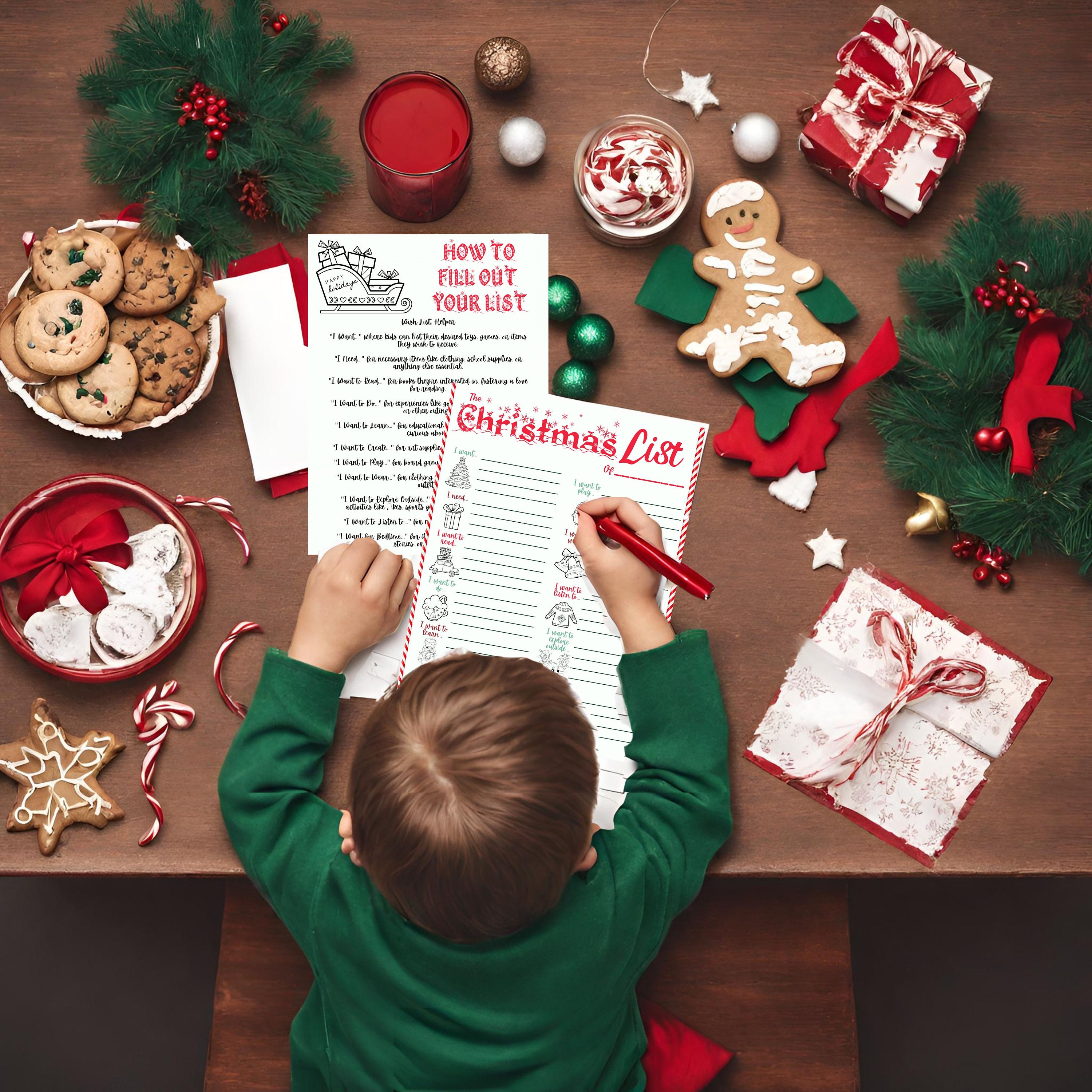 Printable Christmas List for Kids Christmas List Printable Customize by ...