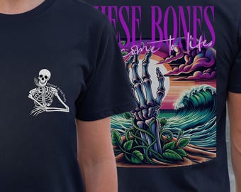 Ezekiel 37 Shirt: Christian Skeleton Scripture Design - Unisex Halloween Apparel
