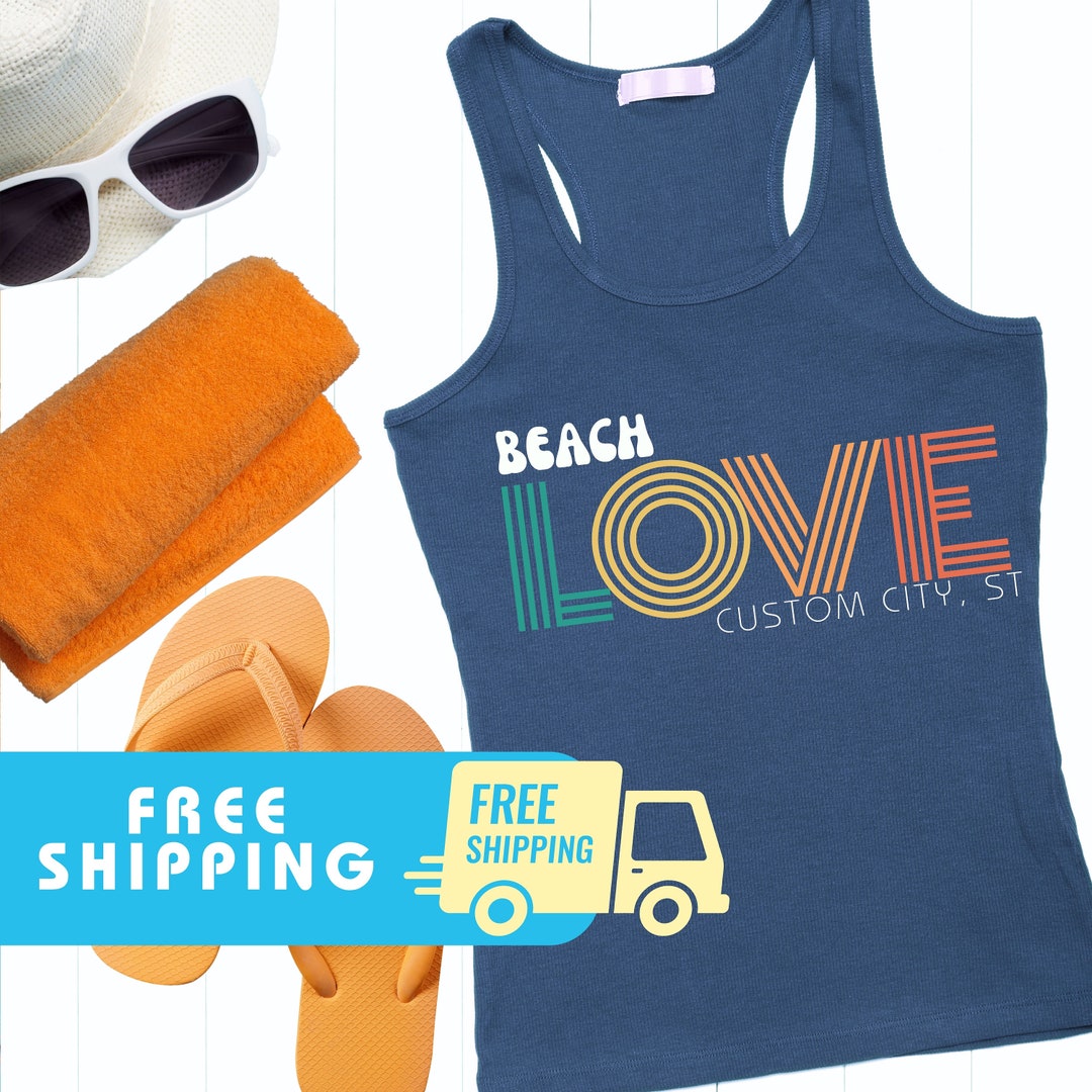 Personalized Matching Family Tshirts With Custom City Name, Tees or Tank Tops for Destination ...