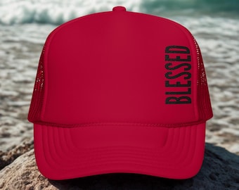 Blessed Christian Trucker Hat | Embroidered Faith Mesh Cap