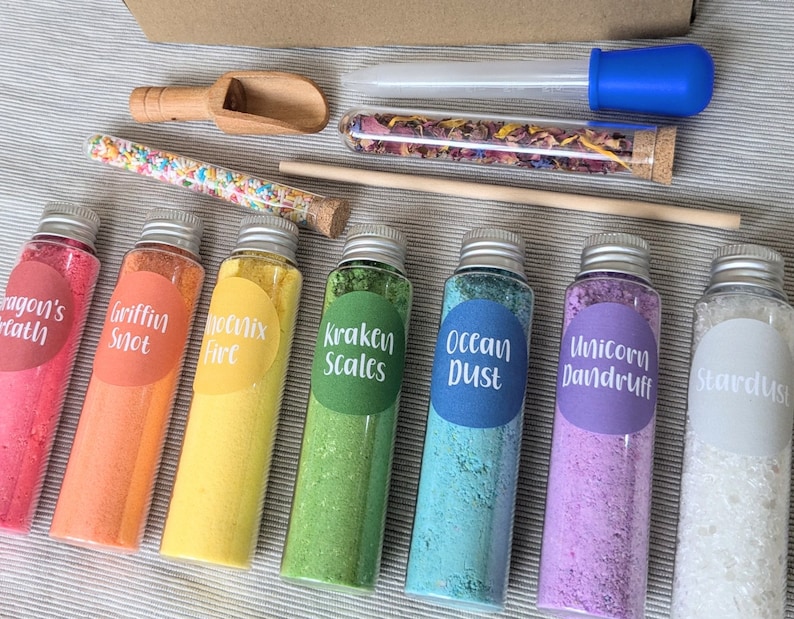 Rainbow Potion Making Kit for Kids | Creative, Messy Play | Make Fizzing, Popping, Colourful Potions! image 8