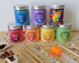 Premium Rainbow Potion Making Kit for Kids | Creative, Messy Play | Make Fizzing, Popping, Colourful Potions!