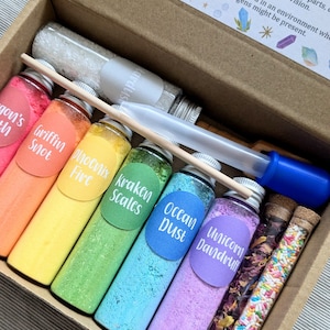 Rainbow Potion Making Kit for Kids | Creative, Messy Play | Make Fizzing, Popping, Colourful Potions! image 1