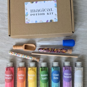 Rainbow Potion Making Kit for Kids | Creative, Messy Play | Make Fizzing, Popping, Colourful Potions! image 6