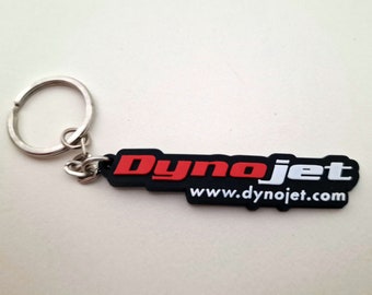 Dynojet 3D portachiavi in gomma morbida con logo distintivo moto