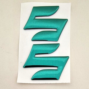 Suzuki Green 3D Badge Logo Stickers Graphics Decals Tank Emblem Gsxr Gsr Gsf SV autocollant Aufkleber Abzeichen emblème pegatina insignia