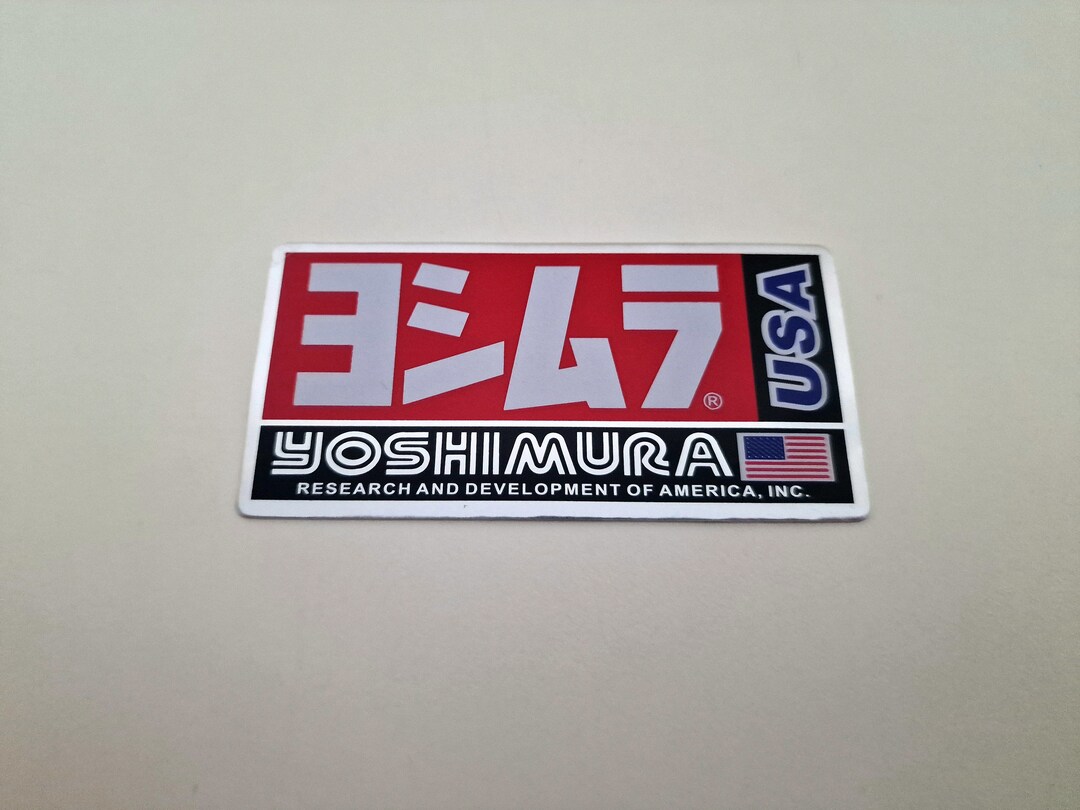 Yoshimura Metal Exhaust Sticker Badge Logo Graphics Decals Emblem