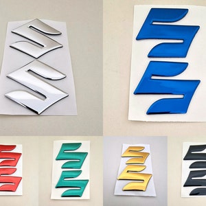 Suzuki 3D Badge Logo Stickers Graphics Decals Tank Emblem Gsxr Gsr Gsf SV autocollant Aufkleber Abzeichen emblème pegatina insignia