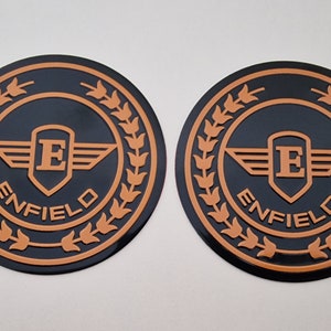Royal Enfield 3D Embossed Aluminium Badge Sticker Graphic Decal Logo Emblem RE autocollant Aufkleber Abzeichen emblème pegatina insignia