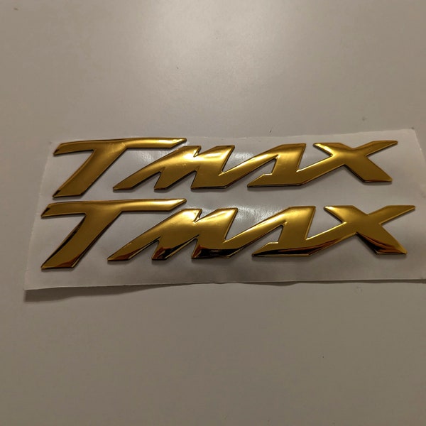 Yamaha Tmax Gold 3D Badge Logo Pegatinas Calcomanías gráficas Emblem T Max autocollant Aufkleber Abzeichen emblème pegatina insignia