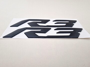 Yamaha R3 Black 3D Badge Logo Stickers Graphics Decals Emblem YZF autocollant Aufkleber Abzeichen emblème pegatina insignia