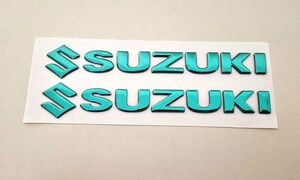 Autocollant Chromé Suzuki "S" Pour Réservoir - Paire, Plastique Haute Qualité, Référence 68111-18G20