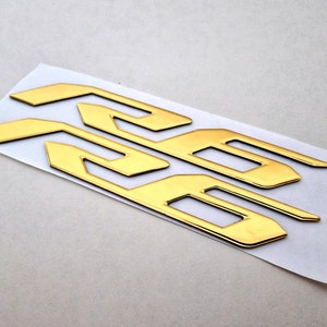 Yamaha R6 Gold 3D Badge Logo Stickers Graphics Decals Emblem YZF autocollant Aufkleber Abzeichen emblème pegatina insignia