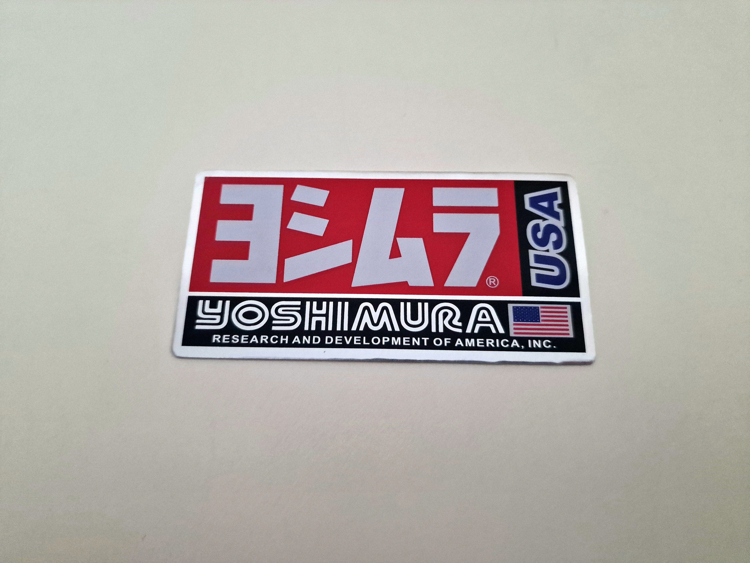 riu Embroidery logo muffler グレー Rちゃん Yoshimura Metal Exhaust Sticker Badge Logo Graphics Decals