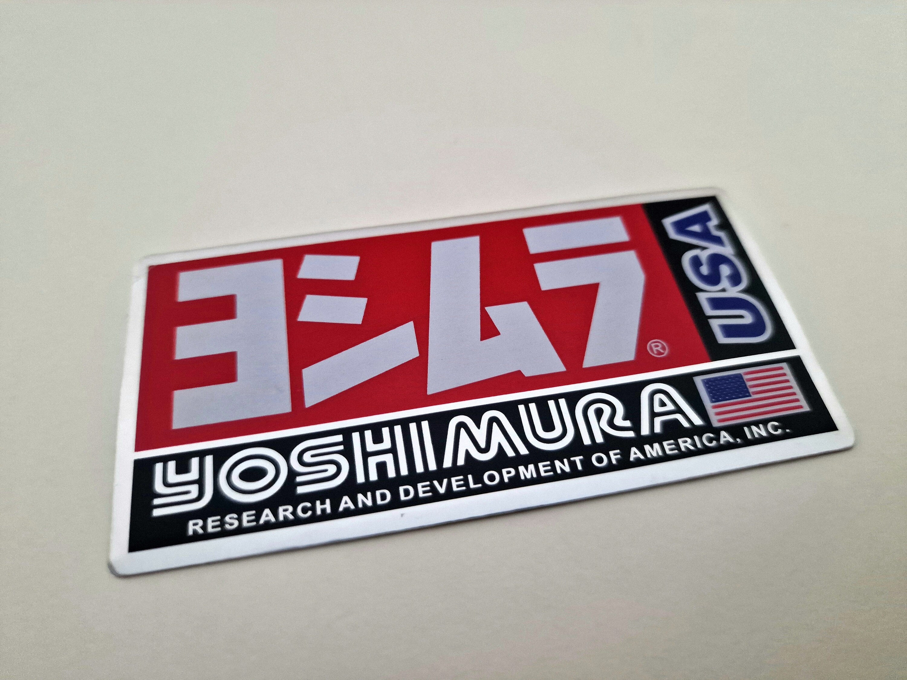Yoshimura Metal Exhaust Sticker Badge Logo Graphics Decals Emblem Etsy