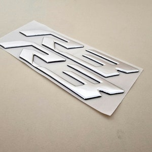 Autocollant Logo Chrome Pour Voiture - Format A6, Idéal Pour Personnaliser La Carrosserie à L'arrière