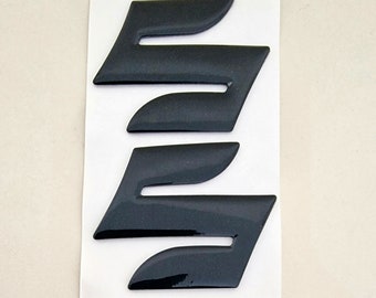 Suzuki Black 3D Badge Logo Stickers Graphics Decals Tank Emblem Gsxr Gsr Gsf SV autocollant Aufkleber Abzeichen emblème pegatina insignia