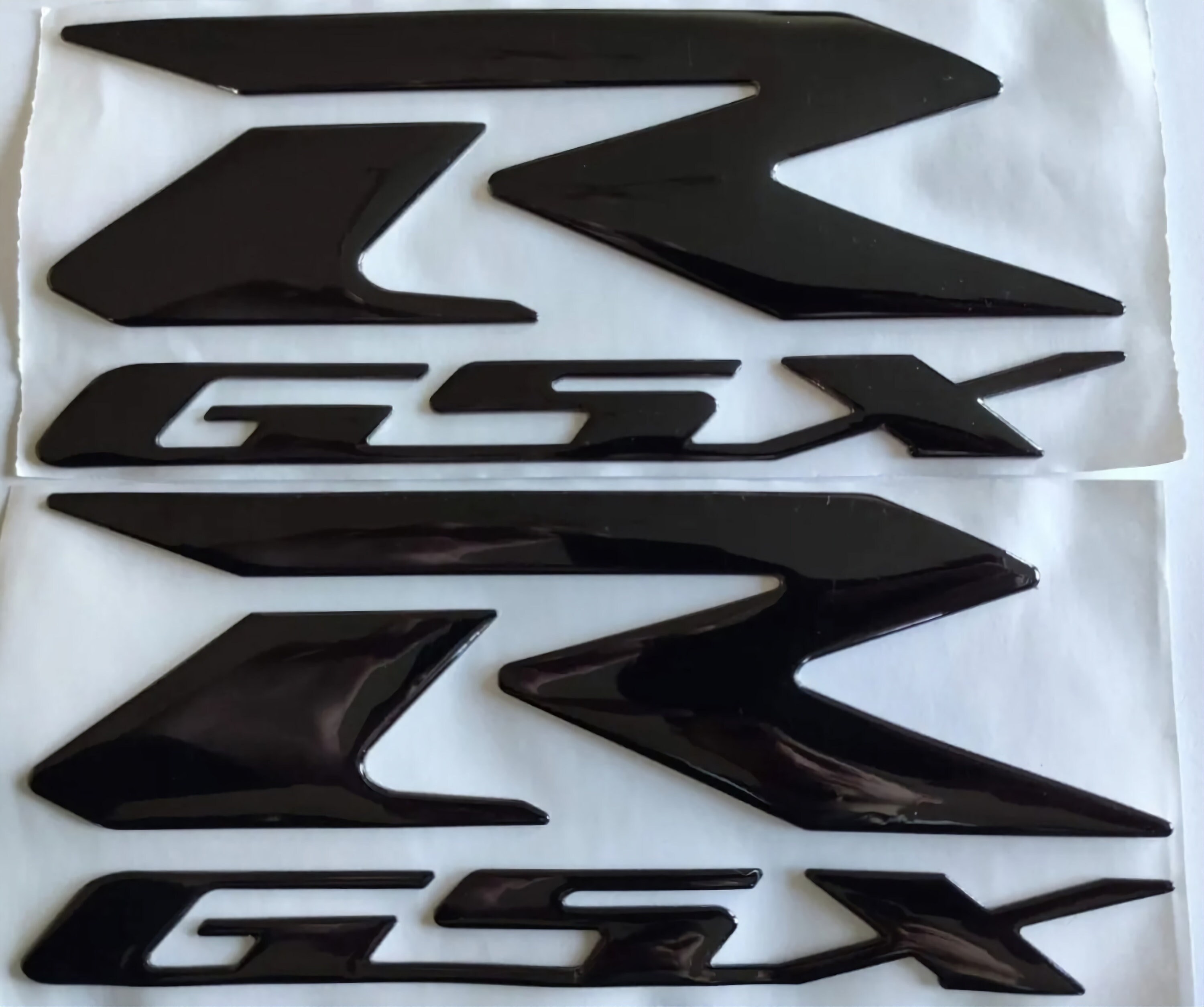 2 Piezas Nueva Pegatina De Motocicleta 3D PVC Para Suzuki Pegatina 3D