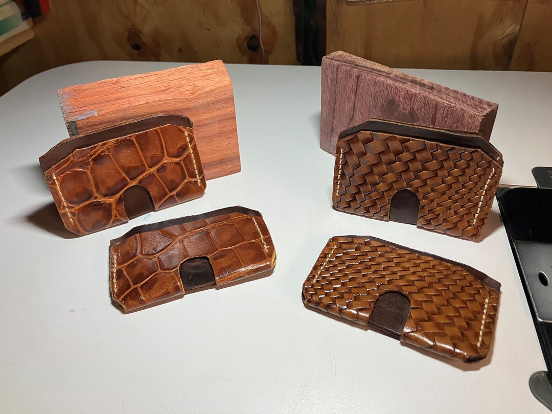Gator Press or Herring Bone Press Wallet Etsy