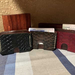 Luxury men's python wallet BRUCLE