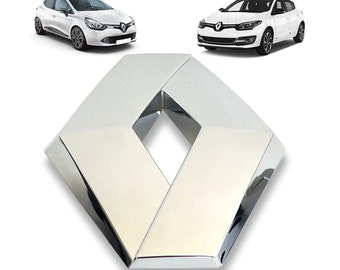 Chromen voorembleem voor Renault Megane IV Captur Clio IV-badge 628905855R