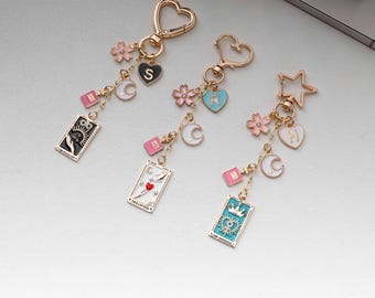 Personalized Tarot Keychain,The Empress Key Chain, tarot card key chain,Handbag Tarot Charm, Tarot bag charm, the Lovers Key Chain