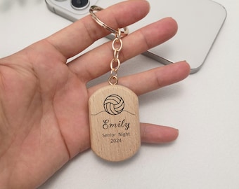 Personalized Volleyball Keychain, Volleyball Team Gift, Personalized Keychain,Keyring, Volleyball Coach Gift, Birthday Gifts for Daughter