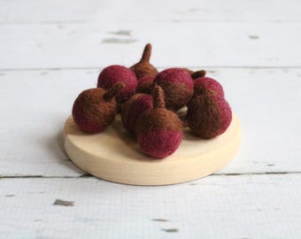 Felt Acorn Fall Decor, Reusable Autumn Decor, Tier Tray Decoration, Craft Supplies