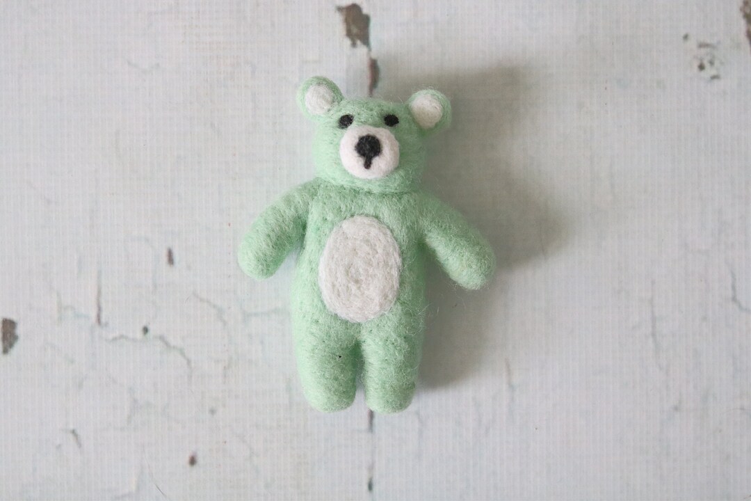 Newborn Photography Prop Bear, Felt Bear, Felted Bear, Felt Newborn ...