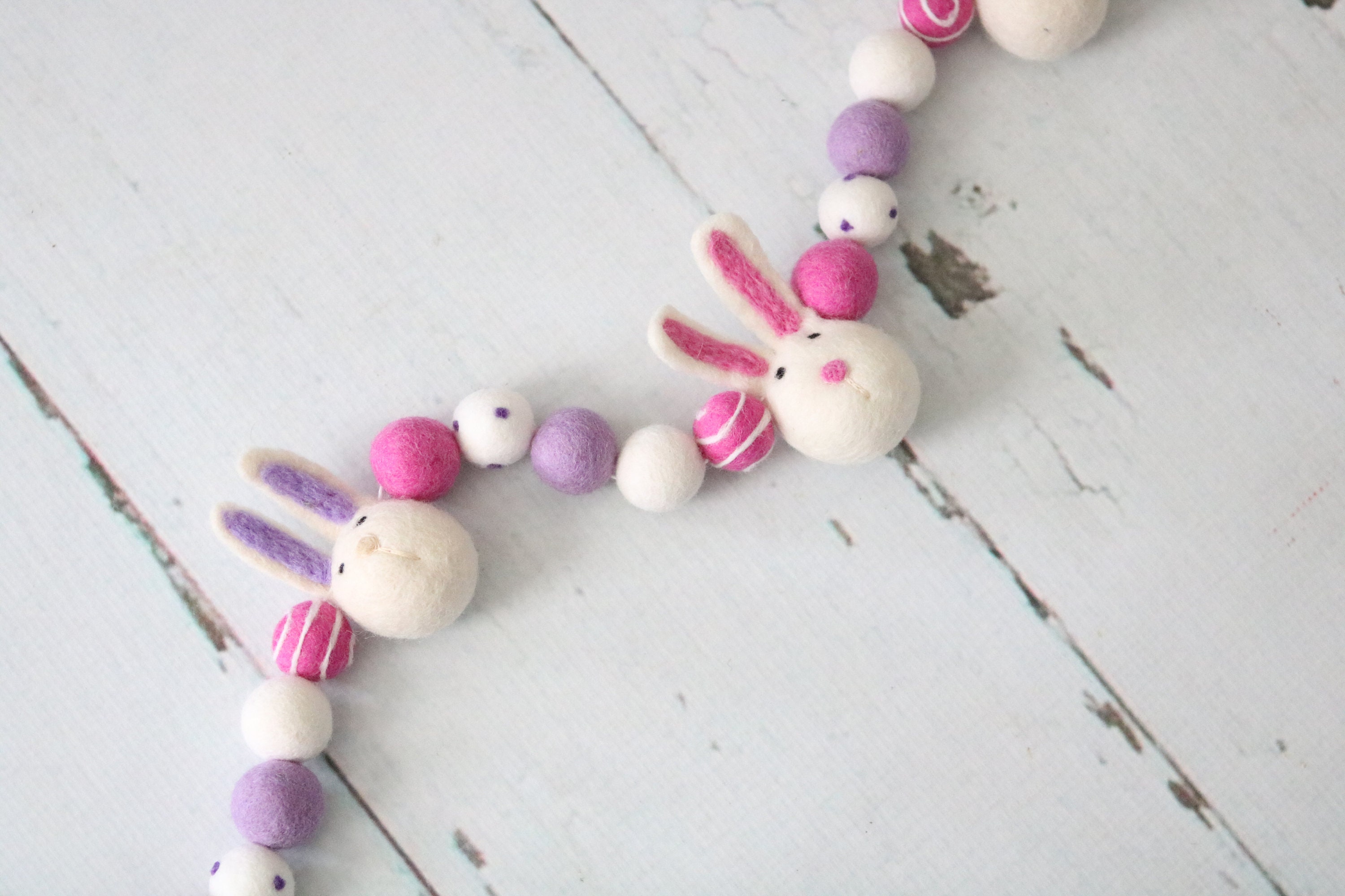 Easter Felt Banner, Bunny Banner, Easter Felt Garland, Spring Garland ...