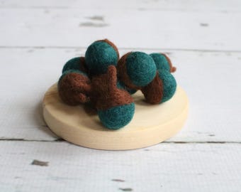 Felt Acorn Fall Decor, Reusable Autumn Decor, Tier Tray Decoration, Craft Supplies