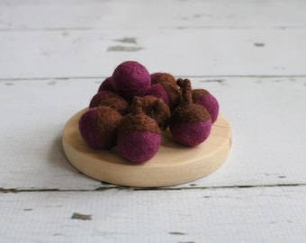 Felt Acorn Fall Decor, Reusable Autumn Decor, Tier Tray Decoration, Craft Supplies