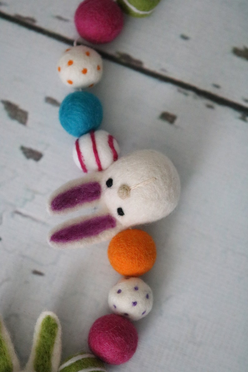 Easter Felt Banner, Bunny Banner, Easter Felt Garland, Spring Garland ...