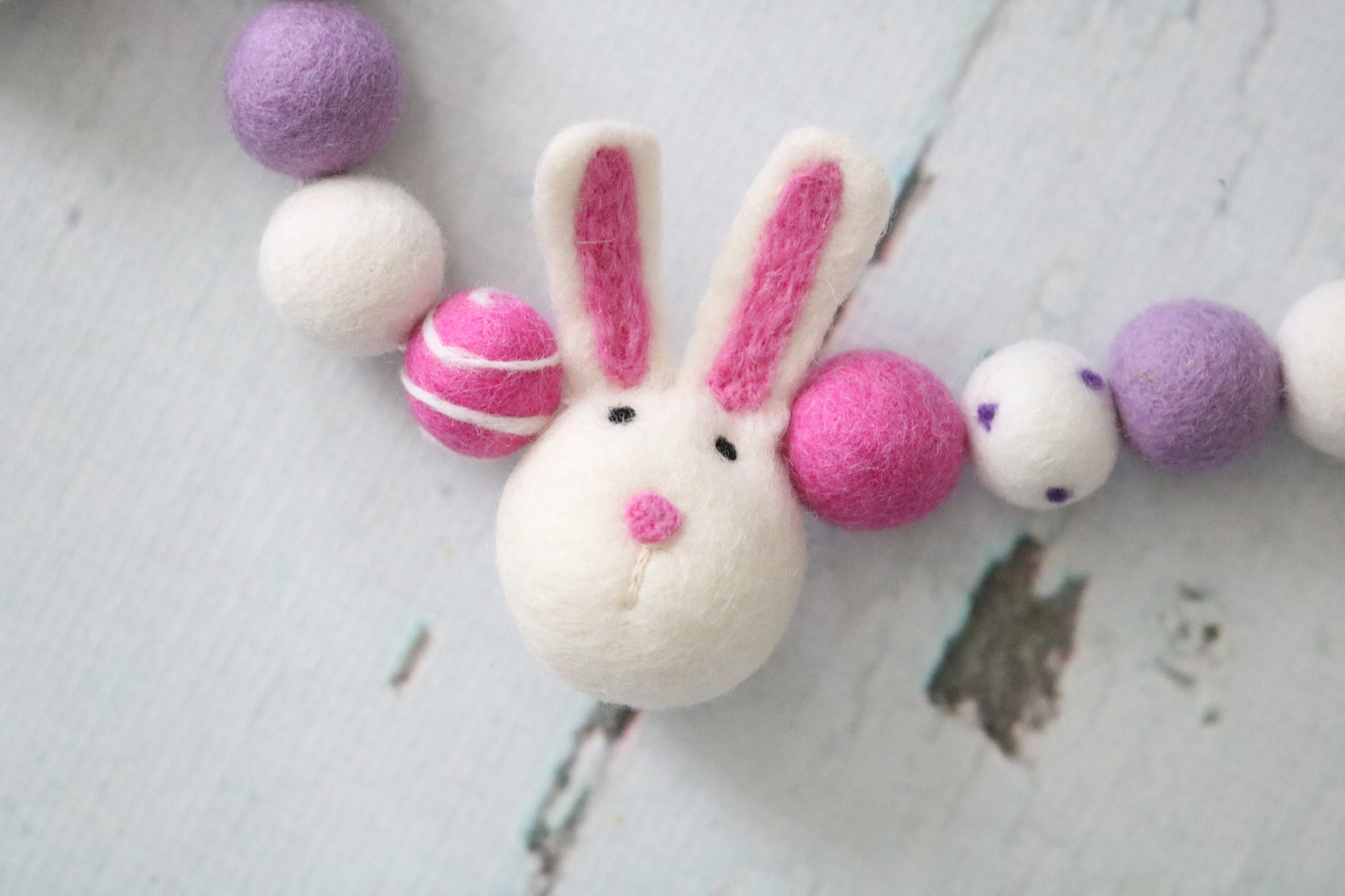 Easter Felt Banner, Bunny Banner, Easter Felt Garland, Spring Garland ...
